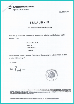 Erlaubnis