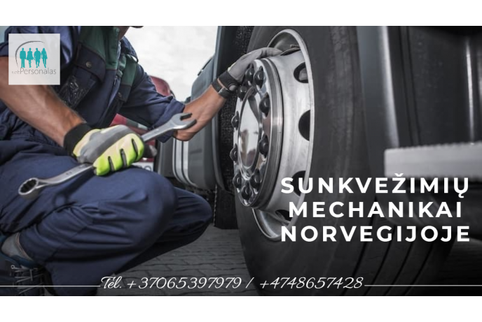 Darbas sunkvežimių ir puspriekabių mechanikams Norvegijoje