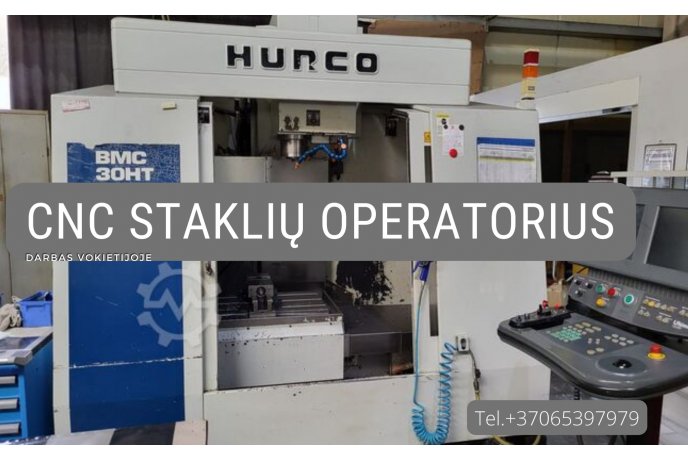 CNC frezavimo staklių operatorius